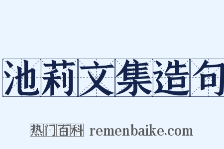 池莉文集造句是什么意思的图片